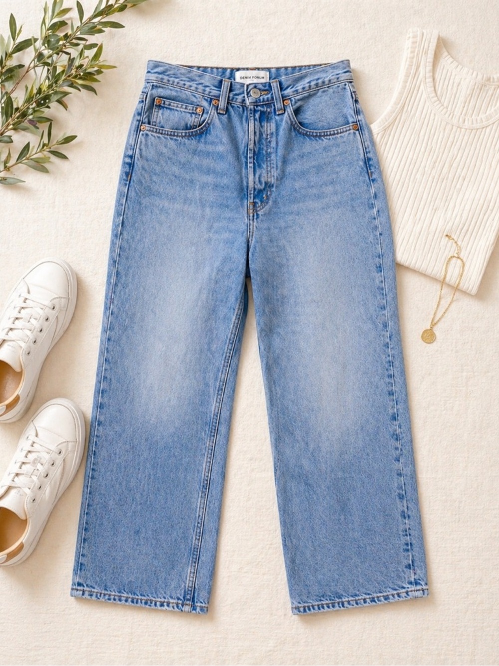 Denim Forum  joni High-Rise Straight-Leg Jeans 26L